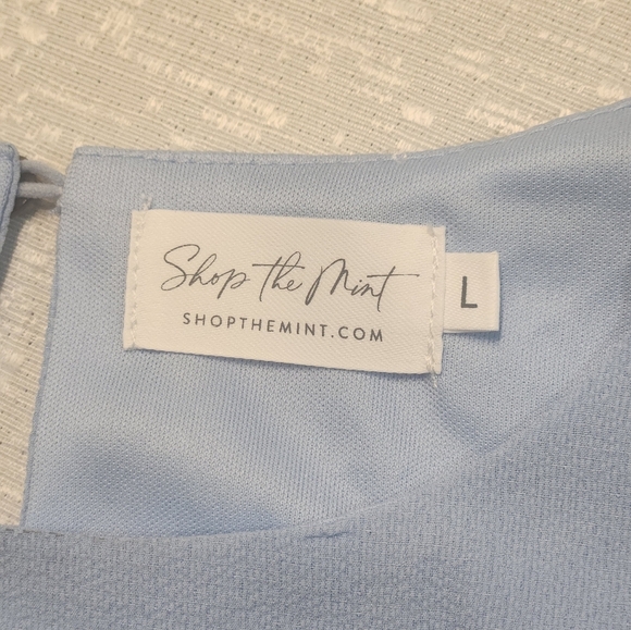 SHOP THE MIND BLUE WOMEN'S DREES SIZE L. - Picture 6 of 12